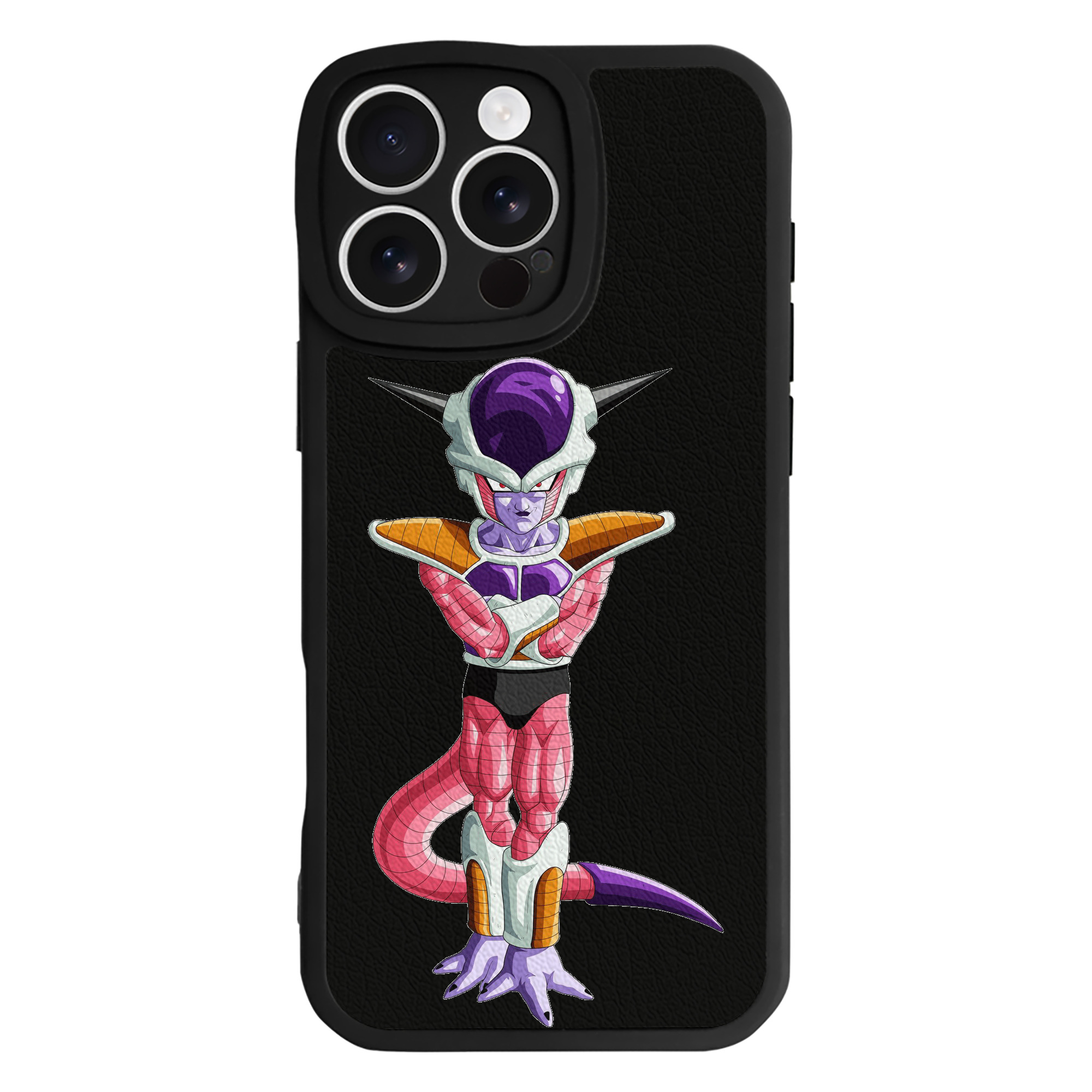 （画像用） ドラゴンボール フリーザ DRAGON BALL Frieza 【iPhone 16シリーズ対応】シリコンスマホケース（レザー調） 材質：シリコン